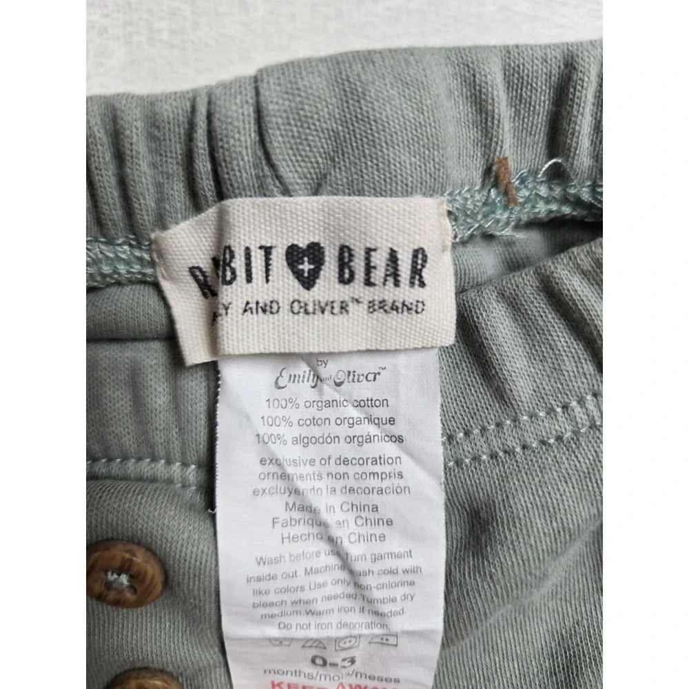 Rabbit Bear Duck Duck Goose Baby Bundle 0-6M Organic Cotton Bodysuits Sleeper‎